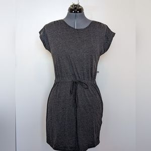 ONLY T-Shirt Dress with Drawstring Size M - Grey